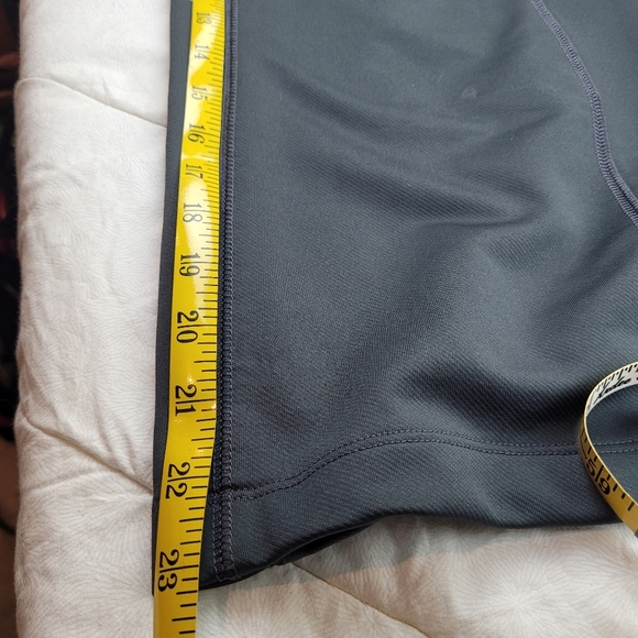 Nike gray FITDRY flare capri stretch pants paper bag tie front yoga sporty S 4/6 - Picture 4 of 10